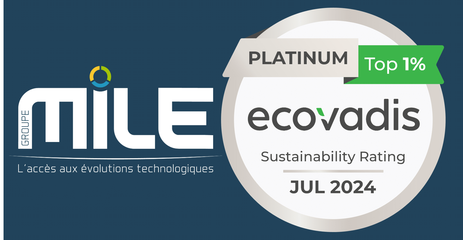 MILE obtient la distinction Platinum Ecovadis